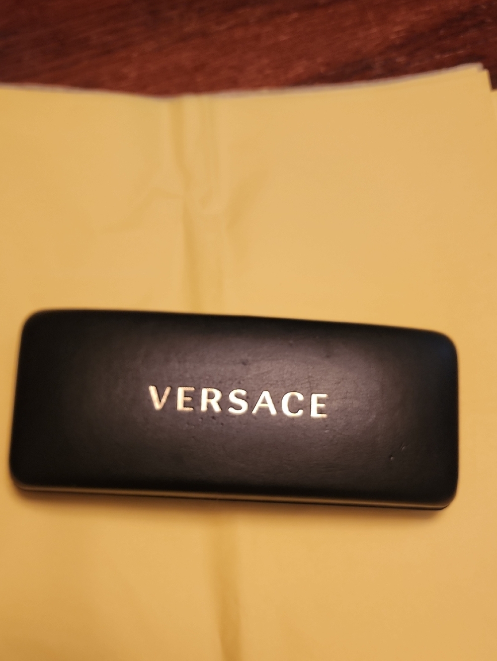 Versace Black Case with Gold Logo